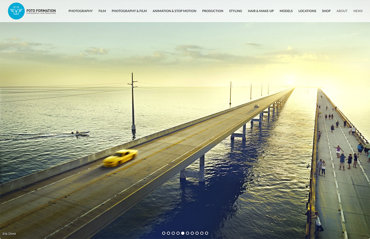 Website design homepage